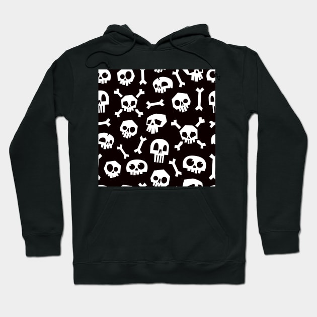 Skulls and Crossbones Hoodie by edwardecho